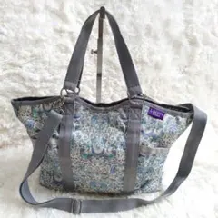 希少✨レスポートサック×リバティ　2wayショルダーバッグ 　花柄　ブルー