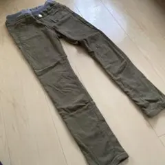 140 パンツ オリーブ カーキ スリムフィット 裏ボア