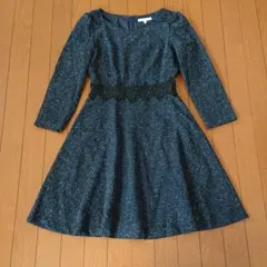 プロポーションボディドレッシング　ネップツイードワンピース