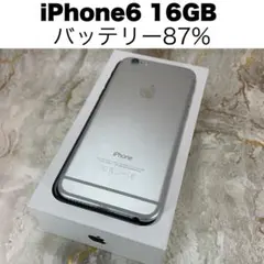 【バッテリー87%】iPhone6 16GB