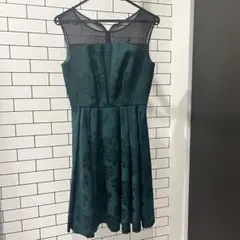 ダークグリーン 9号パーティードレス
