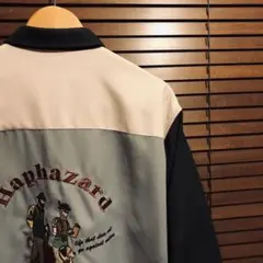 Haphazard / バイカラー　ロングシャツ　刺繍　オルチャン