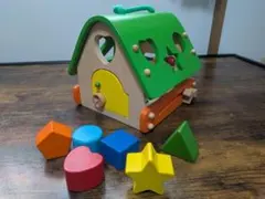 【知育玩具】エドインター 天然木 形合わせ積み木のおもちゃ