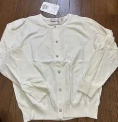 クチュールブローチ 新品 カーディガン 42 XL 長袖 ホワイトのサムネイル