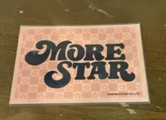最終価格　7/11 カワラボ縁日 MORE STAR ステッカー