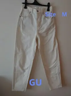 GU ハイウエストマムデニムジーンズ M ナチュラル