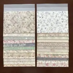 アンティークフラワー　トレーシングペーパー　ミニ封筒　平袋　席札　ハンドメイド