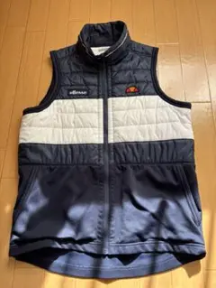 ellesse ノースリーブベスト ネイビー/ホワイト