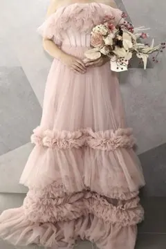 前撮りドレス ピンク