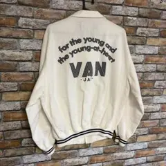美品✨VAN JACKET スウィングトップ Lサイズ　ホワイト　ブルゾンのサムネイル