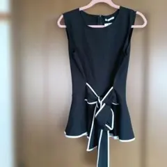 ★新品★RyuRyuノースリーブ チュニック パイピング リボンのサムネイル