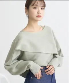 最終値下げ　新品　earth music&ecology クロスニット　キャミ