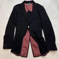 블랙 꼼데가르송 2010AW ウール90%変形ロングジャケット S