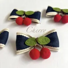 とわママさま★Cherry♡トリミングリボンチョーカー10本＋1本/Mサイズ