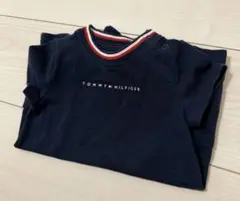 美品　TOMMY HILFIGER ネイビーロンパース 6-9M