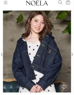 ノエラ noela バックフレアデニムジャケット　美品