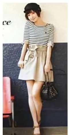 美品✨️バーバリーブルーレーベル♡ドッキングワンピース♡ベルト♡ロゴ刺繍♡金釦