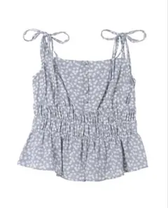トップス Cherry Pattern Strap Top / misty blue Cherry Pattern Strap Top - メルカリ