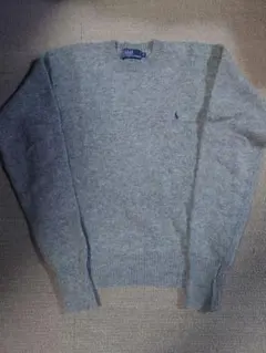 ラルフローレン ニットセーター グレー Mサイズ