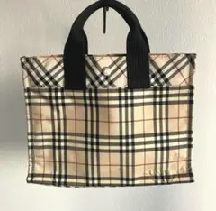 バーバリー　Burberry チェック柄　ハンドバッグ
