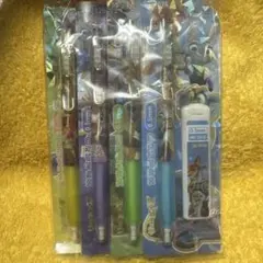Zootopia シャープペンシル 4本セット 0.5mm 替え芯付き