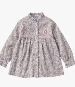 【美品】familiar 花柄シャツ 長袖 100 女の子