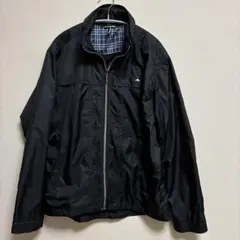 美品　ellesse　ナイロンジャケット　メンズ　 L ブラック　帽子付き