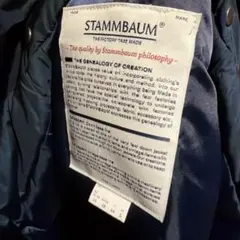 STAMMBAUM ネイビー ダウンジャケット Sのサムネイル
