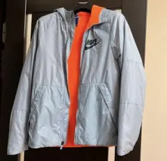 Nike グレー ベンチコート　ダウンコート　キッズLサイズ