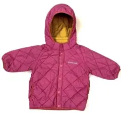 【mont-bell 】リバーシブルキルティングジャケット ピンク 80cm