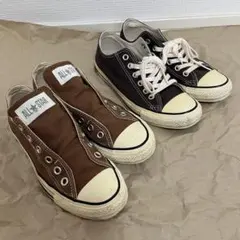 2足セット converse ALL STAR LP SLIP OX ブラウンのサムネイル