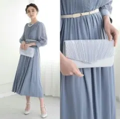 シルバー クラッチバッグ パーティーバッグ