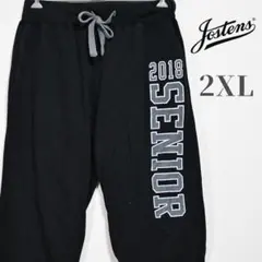 Jostens スウェットパンツ 2XL ブラック デカロゴ