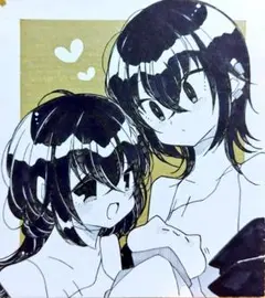 京*様 U∶手描きイラスト　色紙　オリジナル　原画　創作　チャイナ