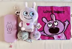 にしむらゆうじグッズ6点セット　ラブラビット　ごきげんぱんだ　ぬいぐるみ　文具