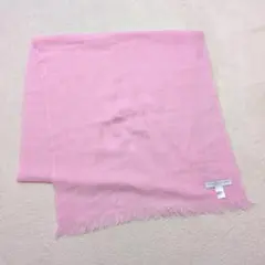 JOHNSTONS OF ELGIN ストール ウール100％ ピンク 薄手のサムネイル