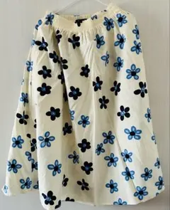 【新品・未使用】marimekko UNIQLO コラボ　花柄フレアスカート　S