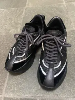 いちご⭐️さま専用 JIMMY CHOO ブラックラメスニーカー 22.5