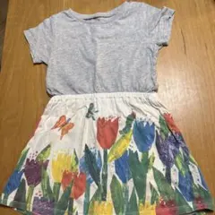 graniph はらぺこあおむし　ワンピース 花柄スカートのサムネイル