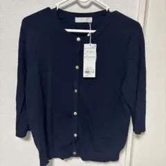 any SiS ネイビー カーディガン オフィス 美品　XL（LL）のサムネイル