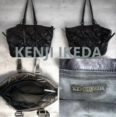 KENJI IKEDA ナイロントートバッグ 2way ブラック