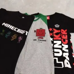 Minecraft & FUNKY DANCER Tシャツ１３０cm３枚セット