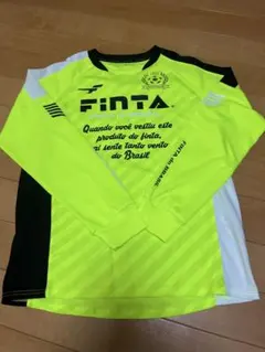 【サイズＯ】FINTA 蛍光イエロー 長袖 サッカーウェア