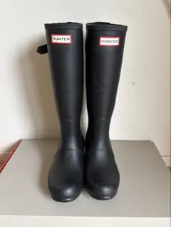 【美品】HUNTER レインロングブーツ