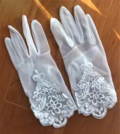 【美品】ウエディングショートグローブ☆手袋☆175
