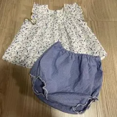 プチバトー セットアップ トップス ブルマ 2点セット