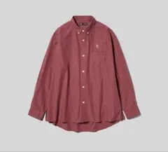 GU×UNDERCOVER ブロードチェックシャツ　赤　Lのサムネイル