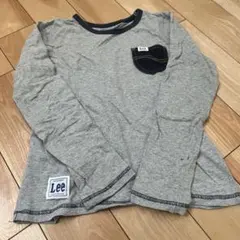 Lee サイズ140 ポケットロンT グレー