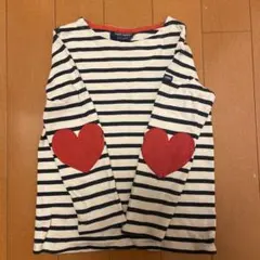 SAINT JAMES/ハートパッチ 長袖カットソー/ 8ans