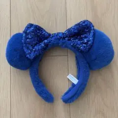 ディズニー カチューシャ ミニーちゃん 青